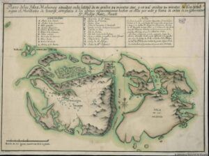 Primer mapa de las Malvinas